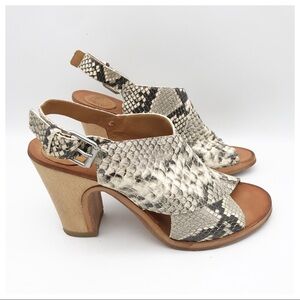 Buttero Snakeskin‎ Sandals Size 39